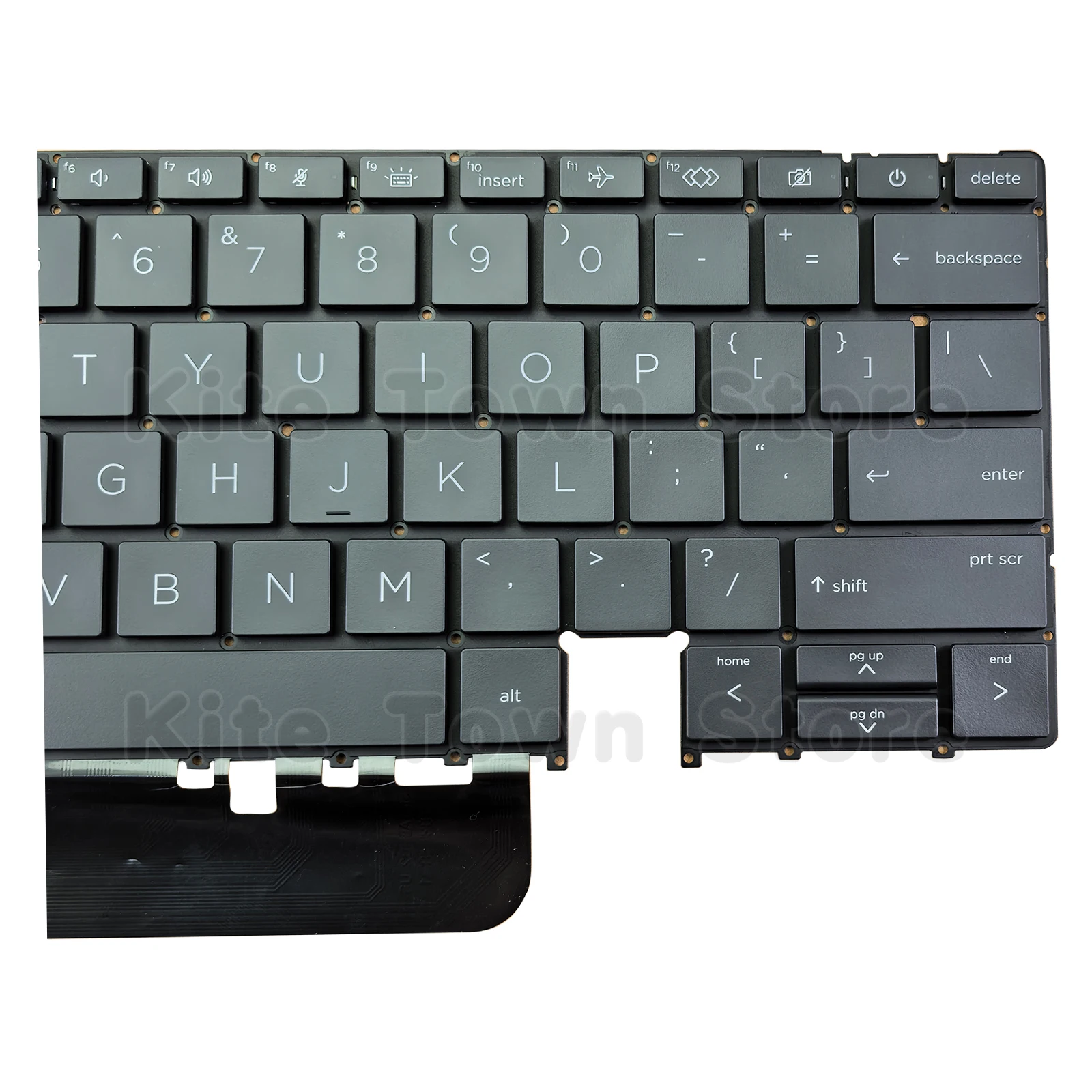 Keyboard Laptop AS Baru dengan Lampu Latar untuk HP Elite Dragonfly G3 G4 Hitam Tanpa Bingkai
