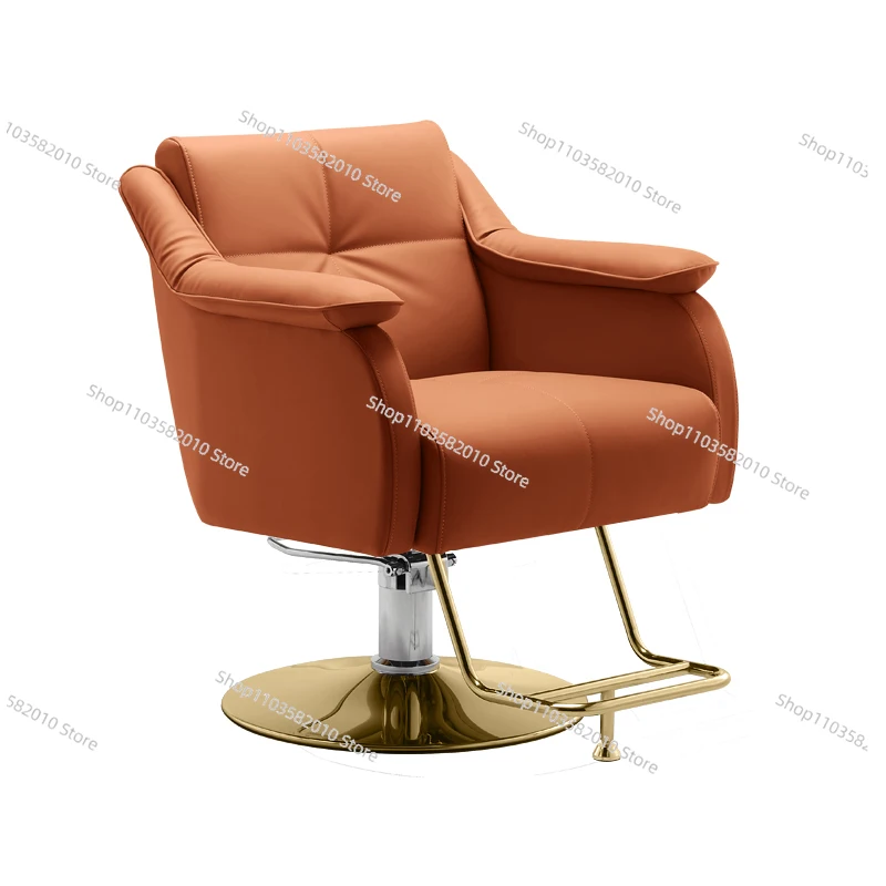 Internet celebrity hair salon chair lift high-end hair salon special light luxury barber shop chair perm and dye hai