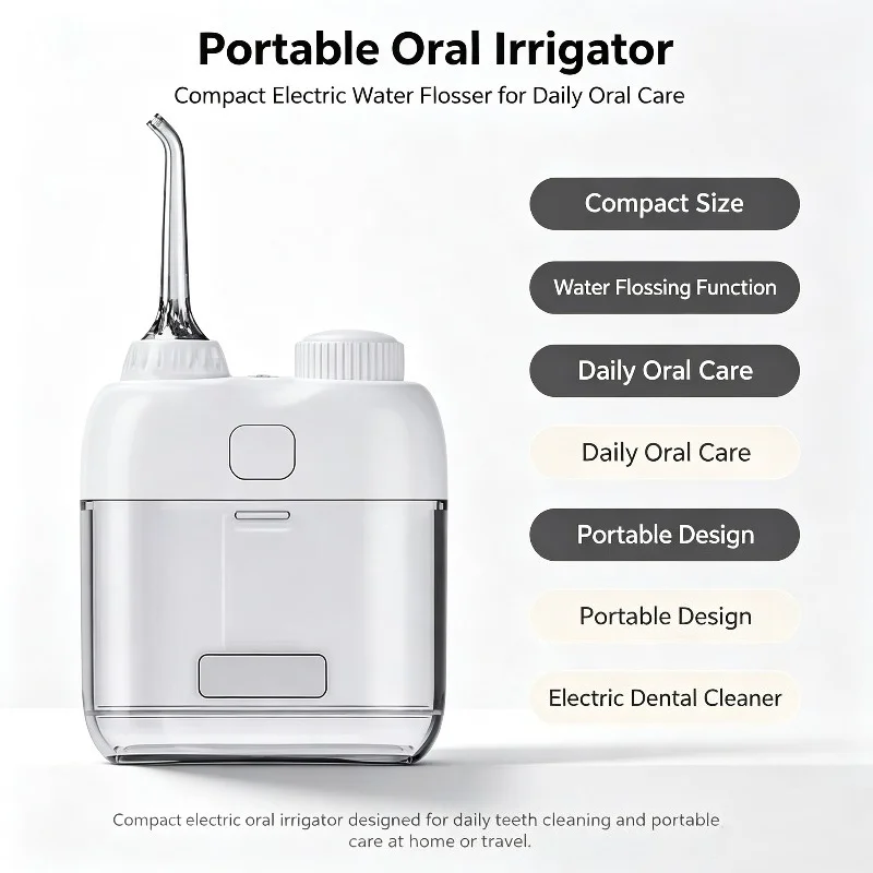 2026 New Waterproof Home Travel Portable Mini Oral Doucher Wireless Rechargeable Electric Tooth Oral Cleaning Care Water Flosser