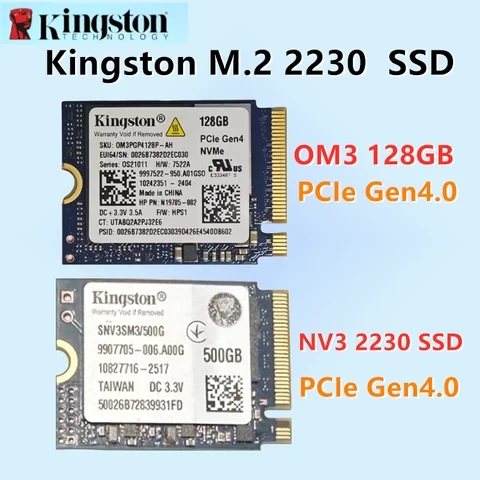 OEM package Kingston SSD M.2 2230 NV3 500G 1TB 2TB & OM3 256G PCIe3.0 /128GB NVMe PCIe 4.0 Gen 4x4 Internal Solid State Drive