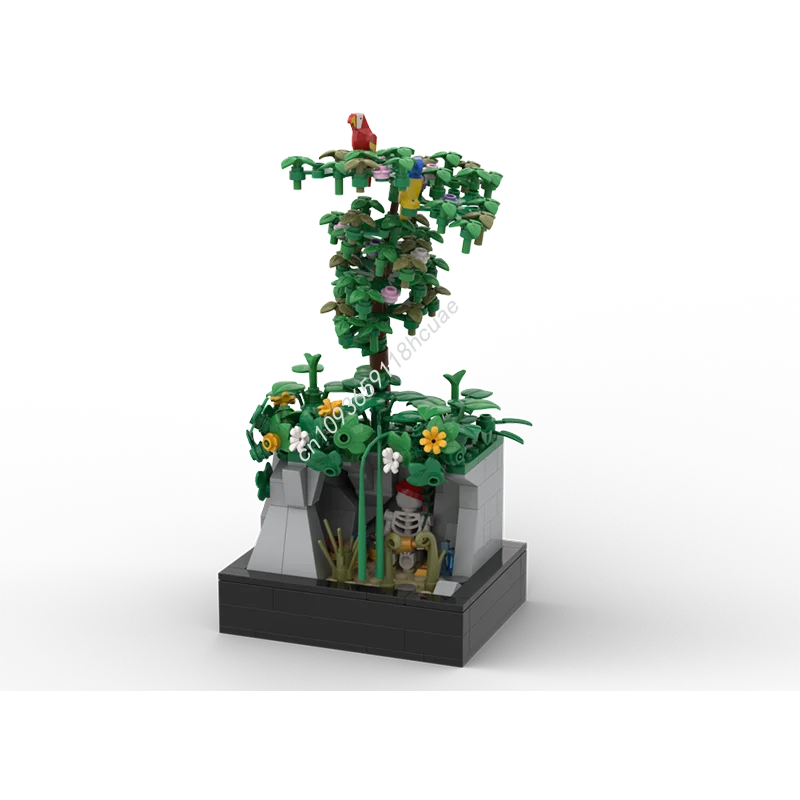 295 個 MOC 失われた宝洞海賊モデルビルディングブロックレンガ建築組み立てる教育クラフトおもちゃクリスマスギフト