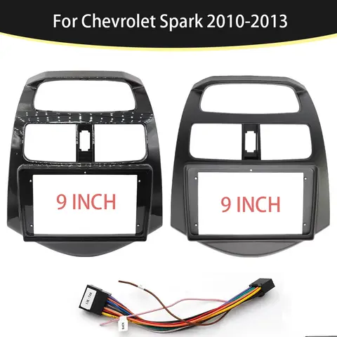 Chevrolet Spark/BEAT/MATIZ 2011-2015 9 인치 자동차 인테리어 대시 보드 액세서리 장식 패널 라디오 DVD 프레임