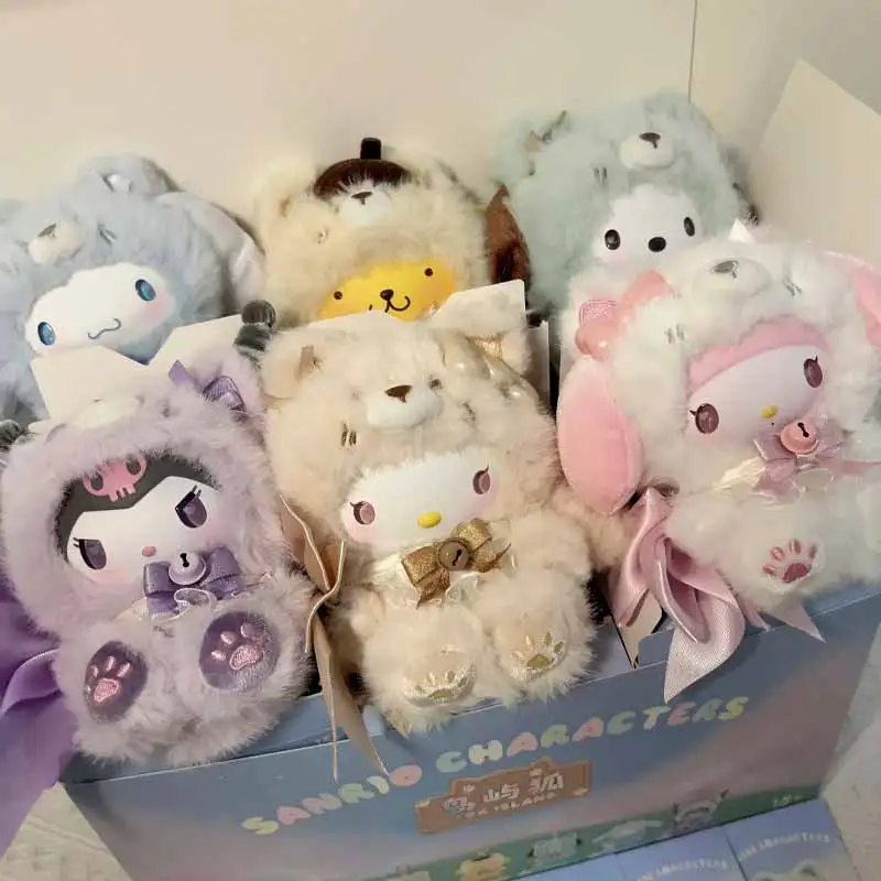 Мультяшная серия Fox Island, слепая коробка, игрушки, орнамент, милая кукла Kuromi Melody, рюкзак, подвеска, загадочная коробка, периферийные устройства, подарки-сюрпризы