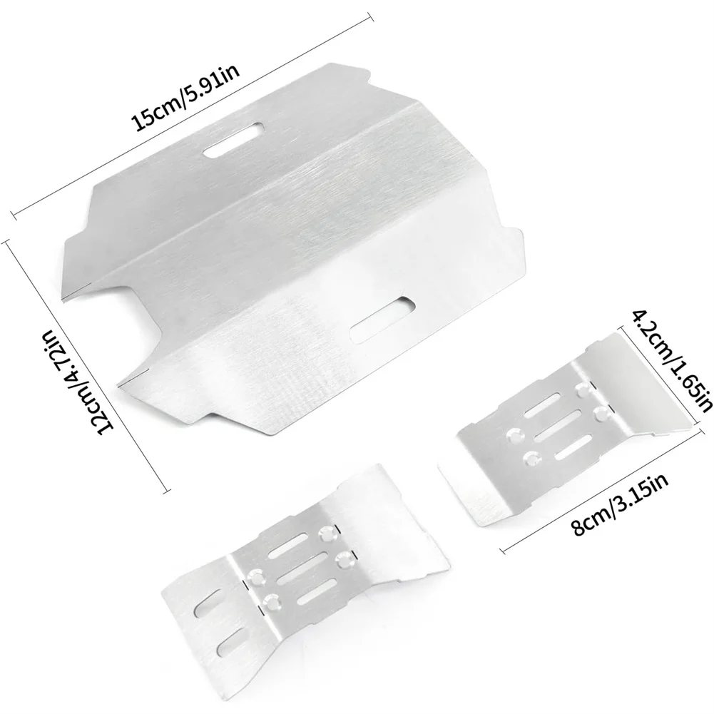 Zestaw pancerza podwozia RC z metalową przednią tylną płytką ochronną do ARRMA 1/14 Mojave GROM RC