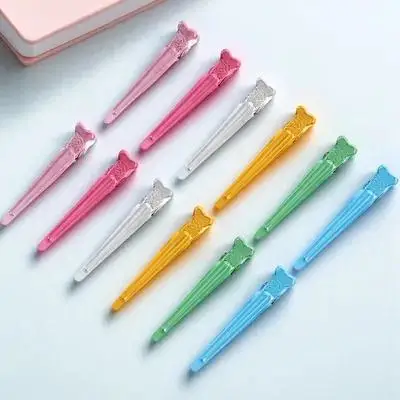 

50Pcs Premium Aluminum Hair Fixing Clips Strong Hold No Damage Hair Styling Accessories for Salon Barber Hairdressing Sectioning