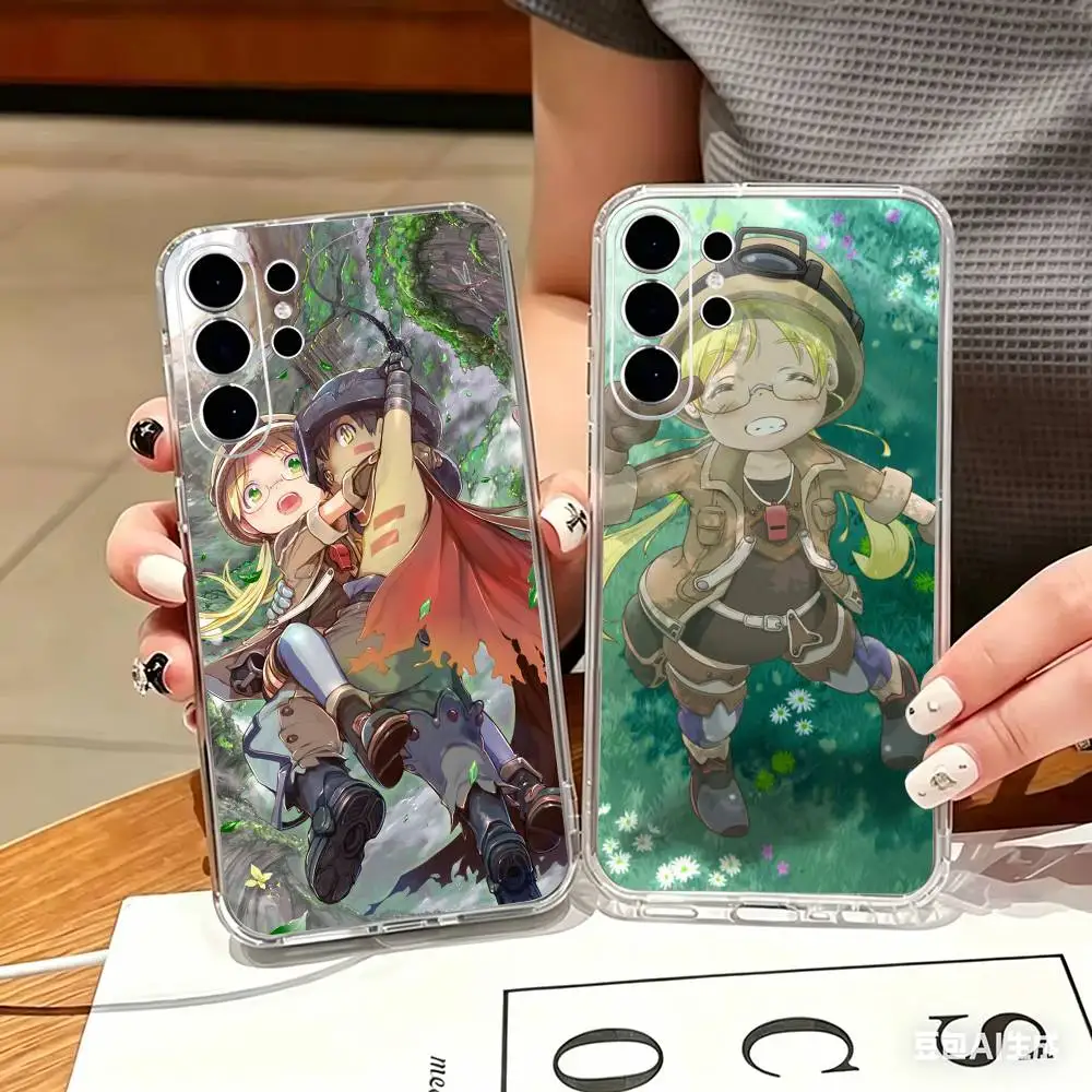 Funny M-Made in Abyss Phone Case For Samsung S25,S24,S21,S22,S21,S20,S10,S9Ultra,Plus,Fe,Lite Transparent Cover