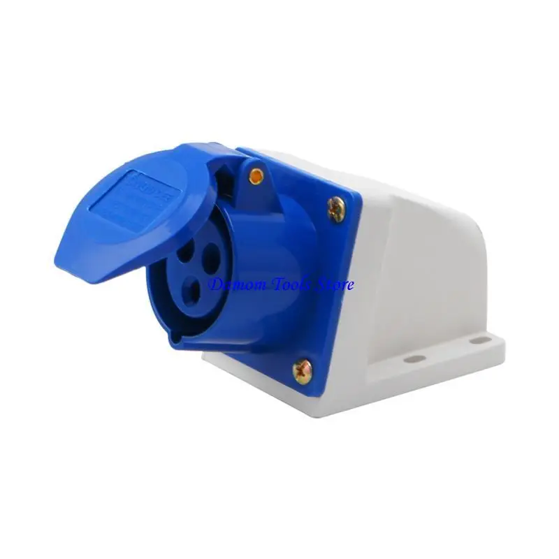 57BE 16 AMP 3 PIN PLUT Industrial Plug 220-250V Weathprofling IP44 2P+E 3PHASE 16A