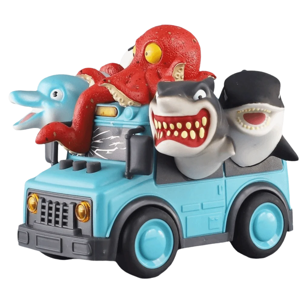 

Dinosaur Theme Toy Car Model Ocean Theme Sound Effects Educational Toys Animal Theme Light Effects Inertia School Bus