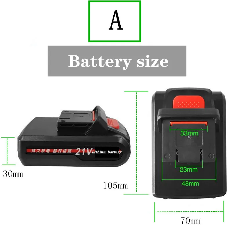 20Cells 15Cells 21V lithium battery 18V electric tool rechargeable large capacity Dayia Makita Worx DeWALT Quanyou