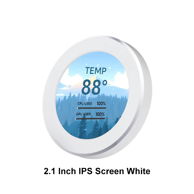 2,1 Zoll IPS Sekundärbildschirm 360-Grad-Drehung Dynamisches Display CPU GPU RAM HDD Monitor USB Tela Wasserkühler PC LCD Frei AIDA64