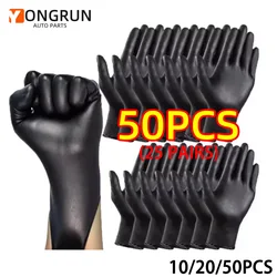 50/20/10PCS Black PVC Nitrile Disposable Cleaning Gloves Waterproof Kitchen Cleaning Tattoo Hairdressing Gloves Multi purpose