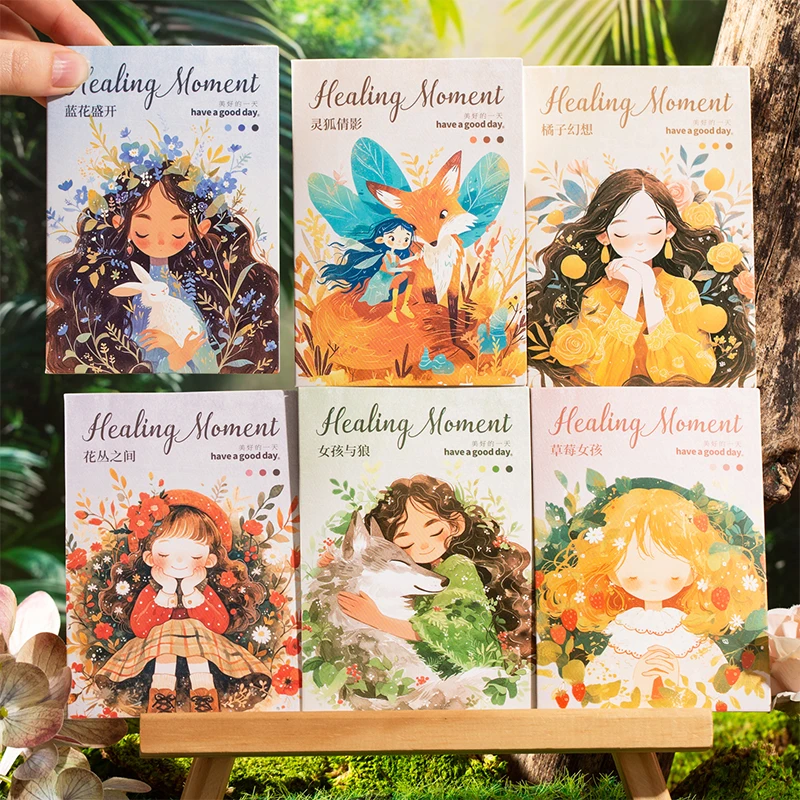

12packs/LOT Healing Forest Series series cute lovely retro decorative PET sticker