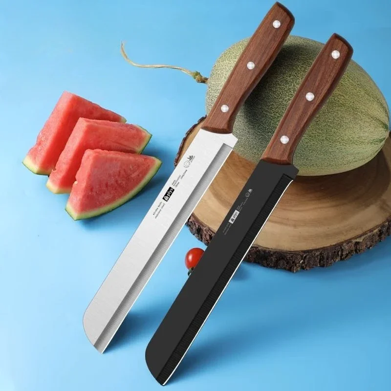 Commercial fruit knife household watermelon cutting special artifact large plus long stainless steel fruit  sharp knife