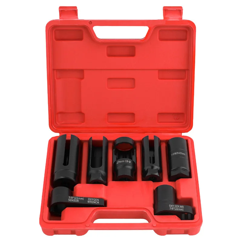 

7pc O2 Sensor Socket Set, 22/7/8/27/29mm, Puller Removal Tool, Universal Fit All Car, P D&S, Gift For Car Lovers