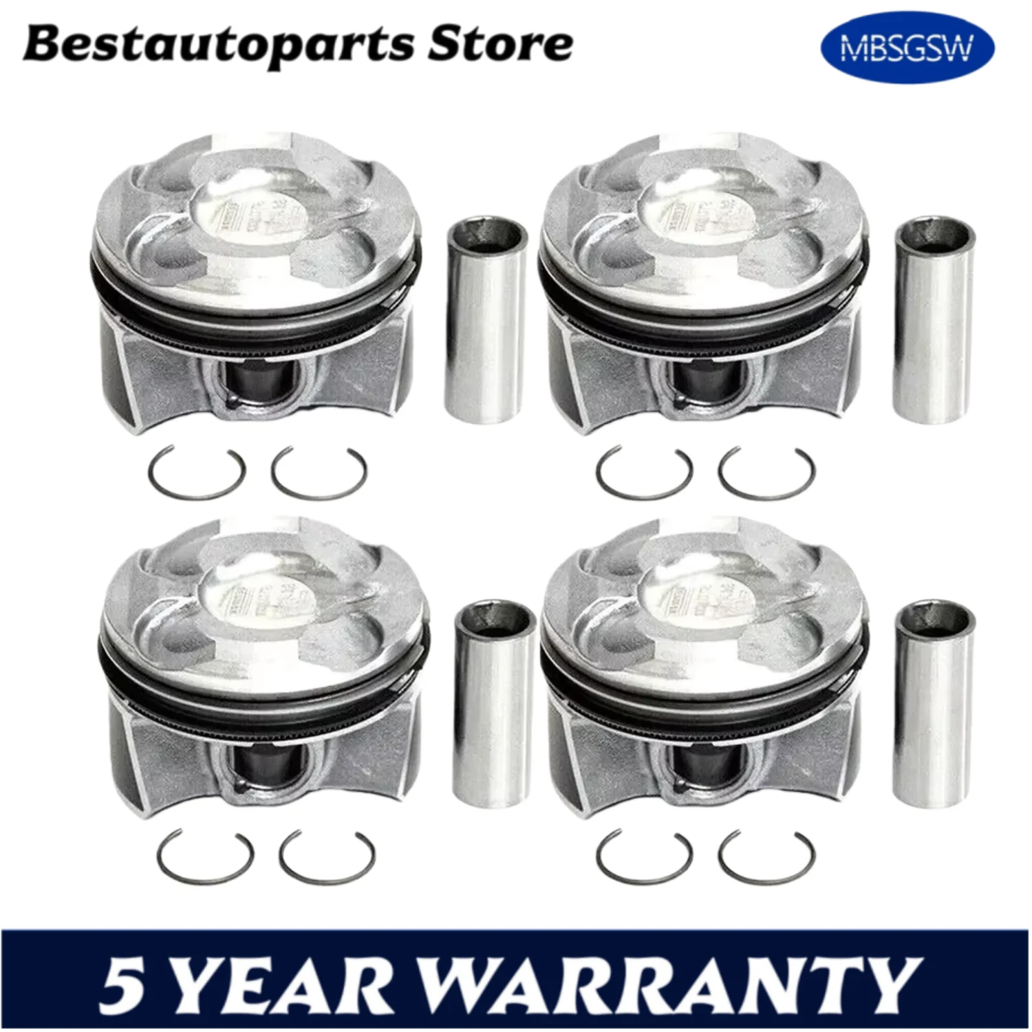 STD Engine Piston & Ring Set For BMW CITROEN MINI PEUGEOT 1 3 C3 C4 DS3 DS4 DS5 1.6L 1.6T L4 16V GAS 1.6 L T N13 N18 2007-2024