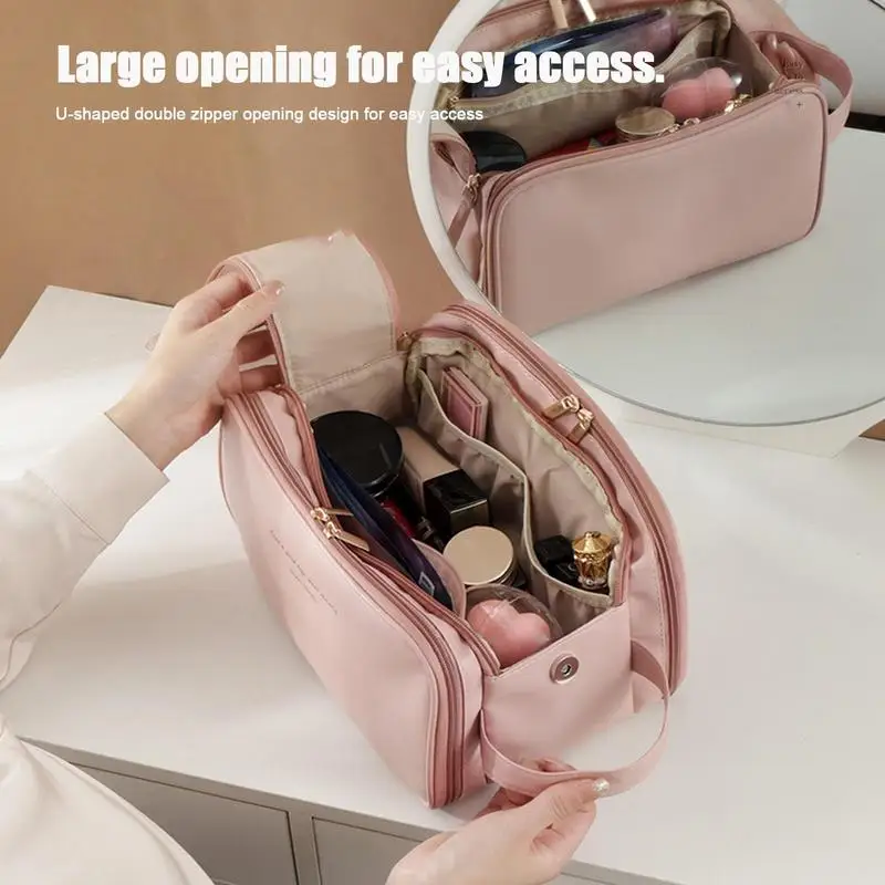 Make Up Bags For Women Traveling Makeup Case Cosmetic Organizer Waterproof Makeup Organizer Bag With Handle Travel Cosmetic Bag