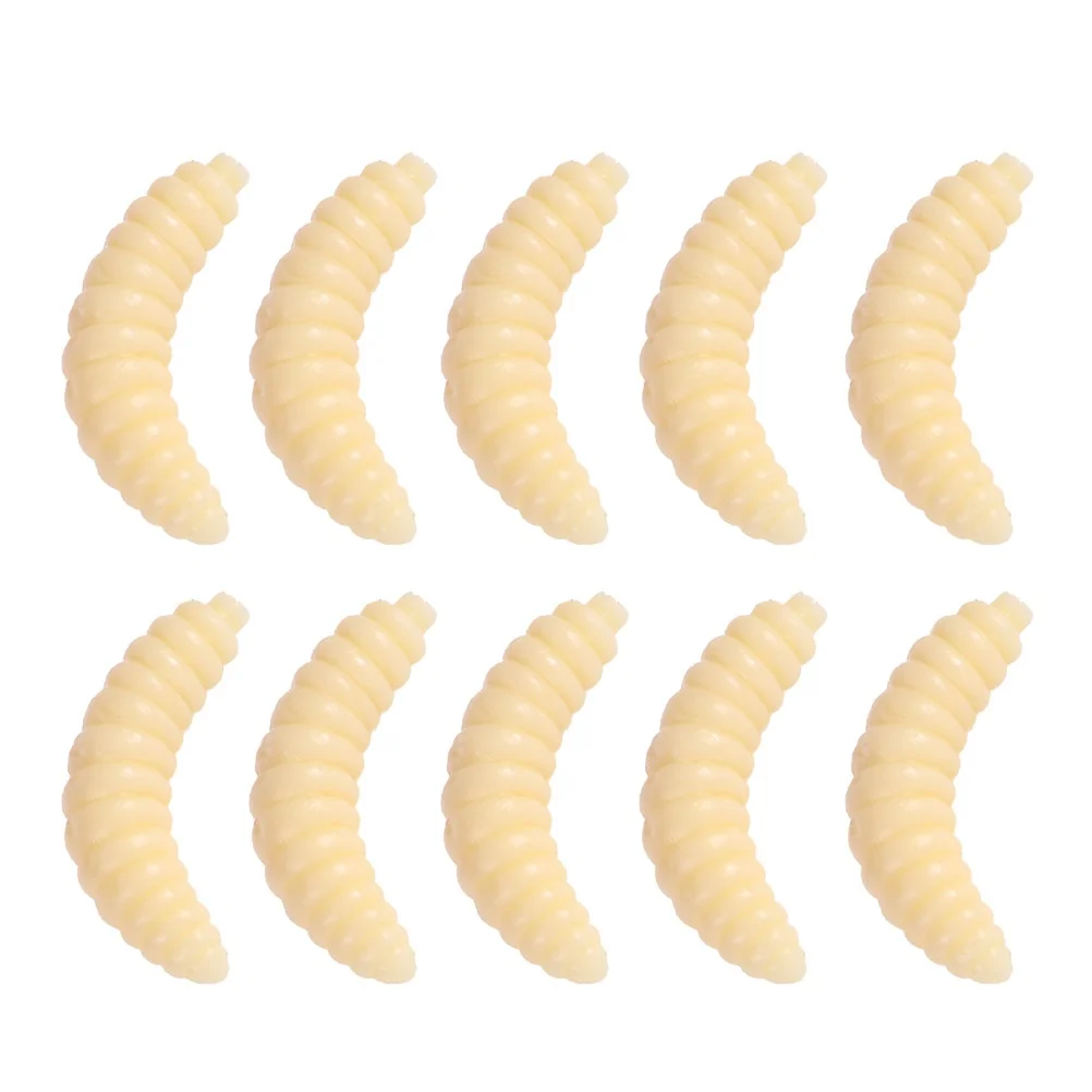

10 Pcs Bidworm Fake Bait Fishing Lures Plastic for Soft Trout Bionic Gear Catfish Artificial