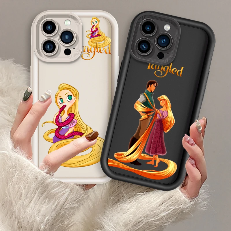 

Tangled Rapunzel Disney Art Eye Ladder For Apple iPhone 15 14 13 12 11 XS XR X Pro Max Plus Soft Phone Case