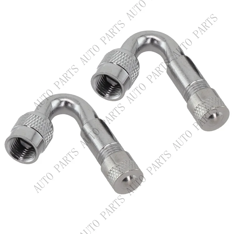 A+ Convenient Brass Valve Adapter for 2Pcs Motorcycle Tire Tube for Car Bike