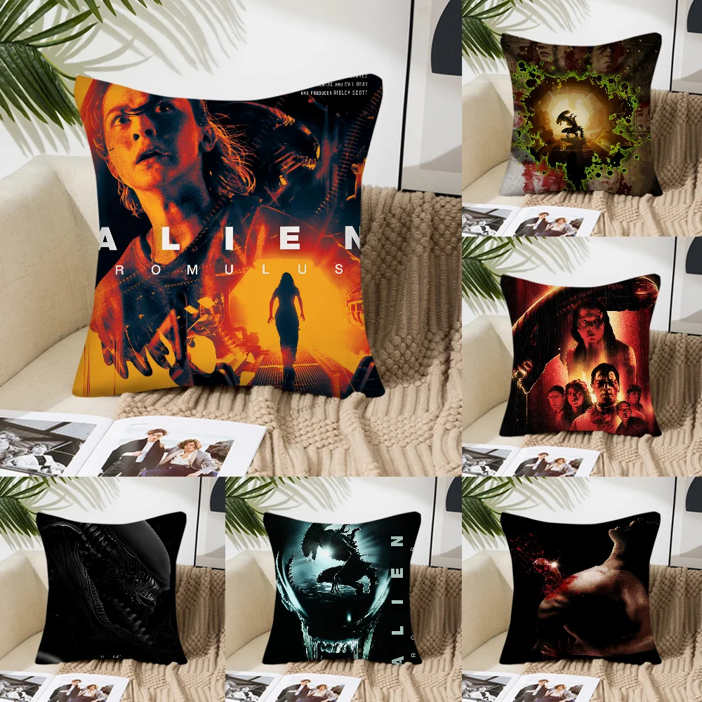 Movie A-Alien R-Romulus Pillow Case Square Pillow Bedroom Sofa Leisure Comfort Cushion Car Living Room Home Decoration