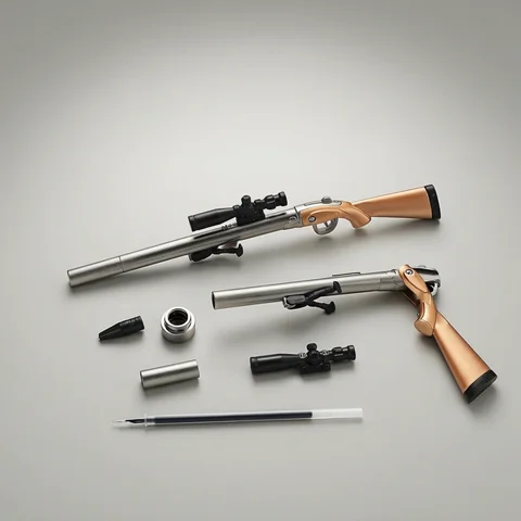 Creative detachable sniper rifle model pen, can be a special gift for friends who like creative items and love models