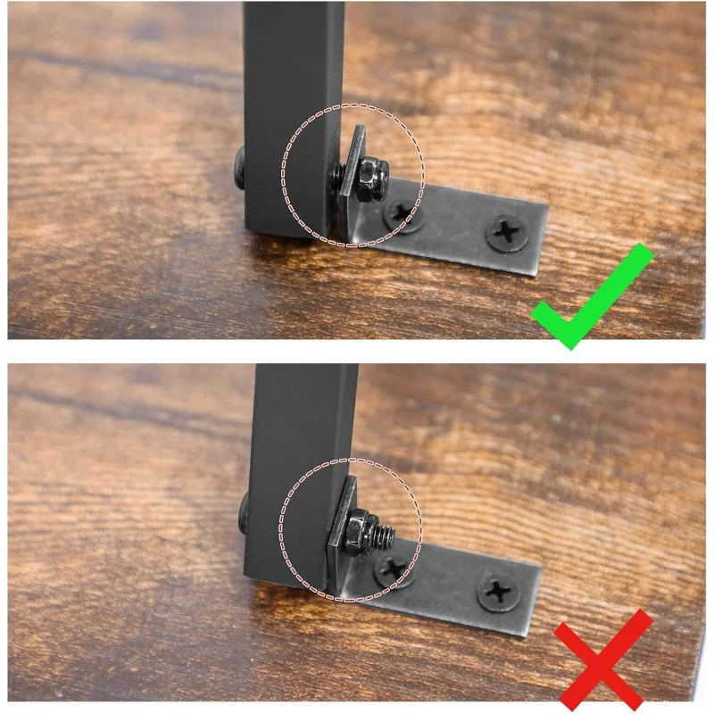 Mesas de TV, conjunto de 2 mesas laterais para espaços pequenos, mesas de lanche industriais para comer no sofá, estrutura de metal estável, fácil montagem.