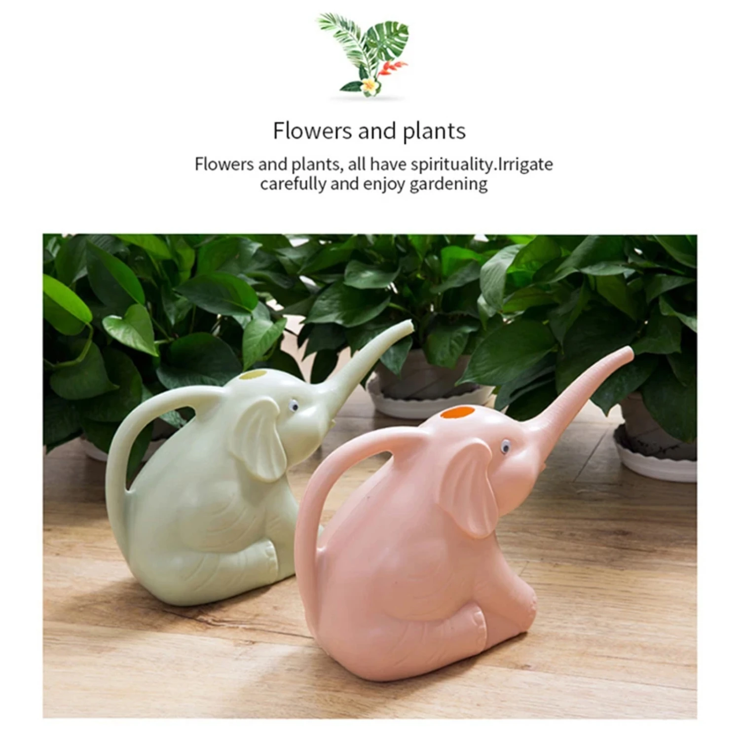 Elephant Shape Watering Can Pot  Garden Flowers Plants Succulents Potted