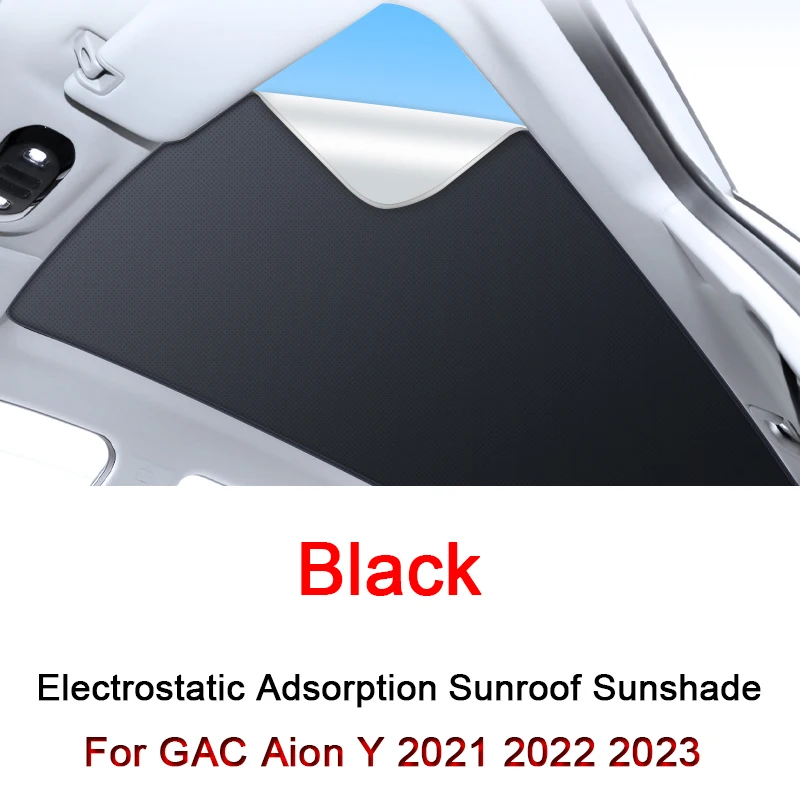 

Car Electrostatic Adsorption Sunroof Sunshade Cover For GAC Aion Y 2021-2023 2024 Heat Insulation Skylight Sticker Accessory