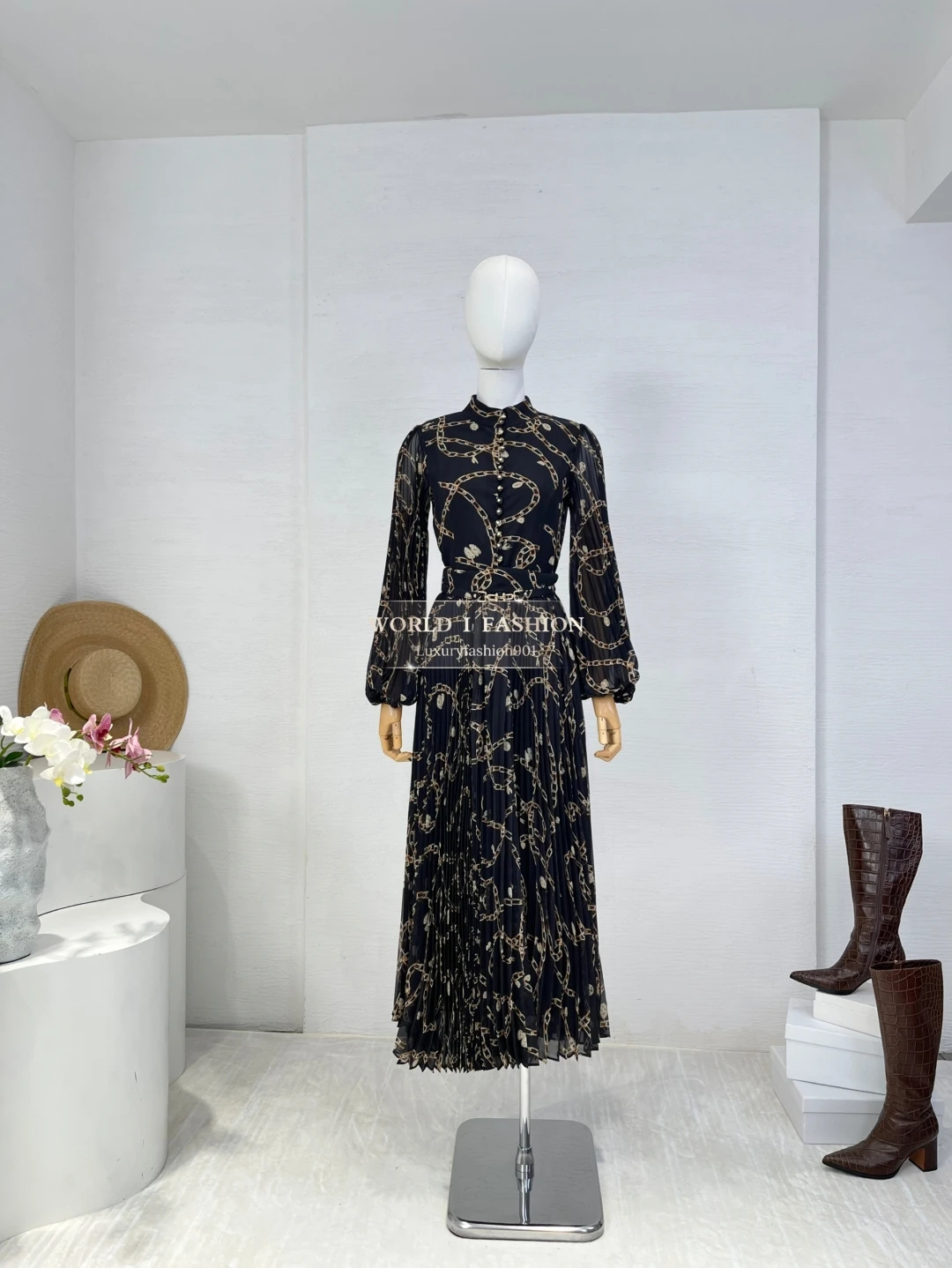 

Waist Lace-up Women Casual Beach Style Midi Skirt New Collection Floral Printing Patchwork sets