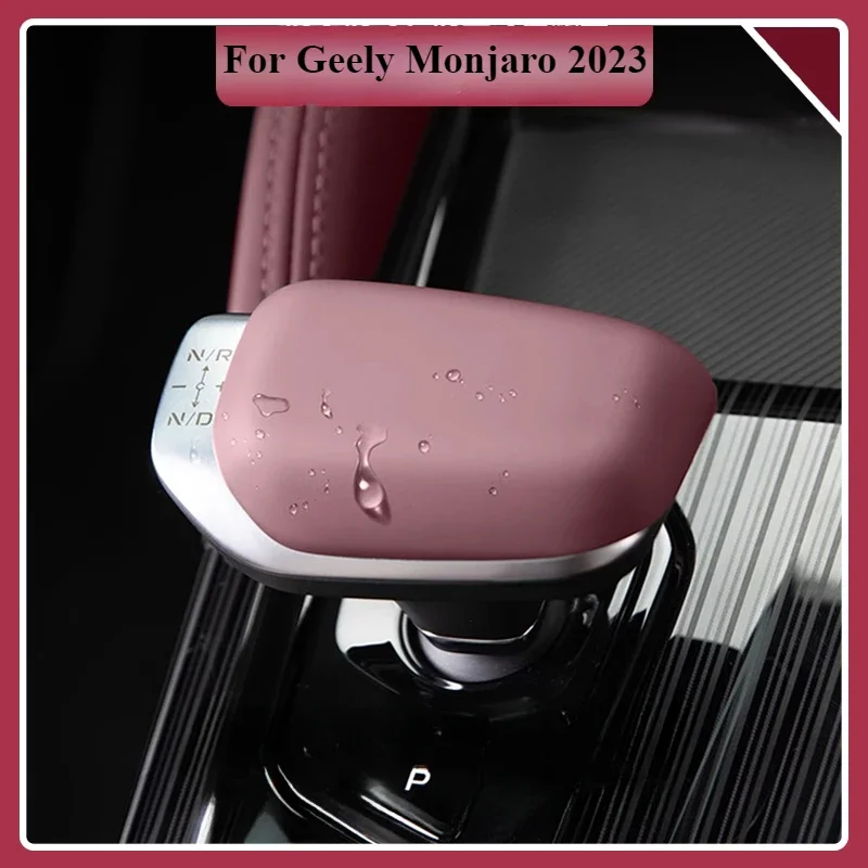 For Geely Monjaro Xingyue L After 2023 2024 2025 Car Styling Gear Shift Knob Cover ABS Sticker Decorations Auto Accessories