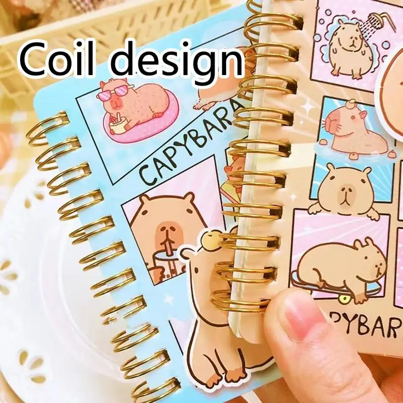 Drawing Notebook For Kids Capybara Student Coiled Notebook Creative Children\'s Stationery Cute School Supplies Coil Book Note