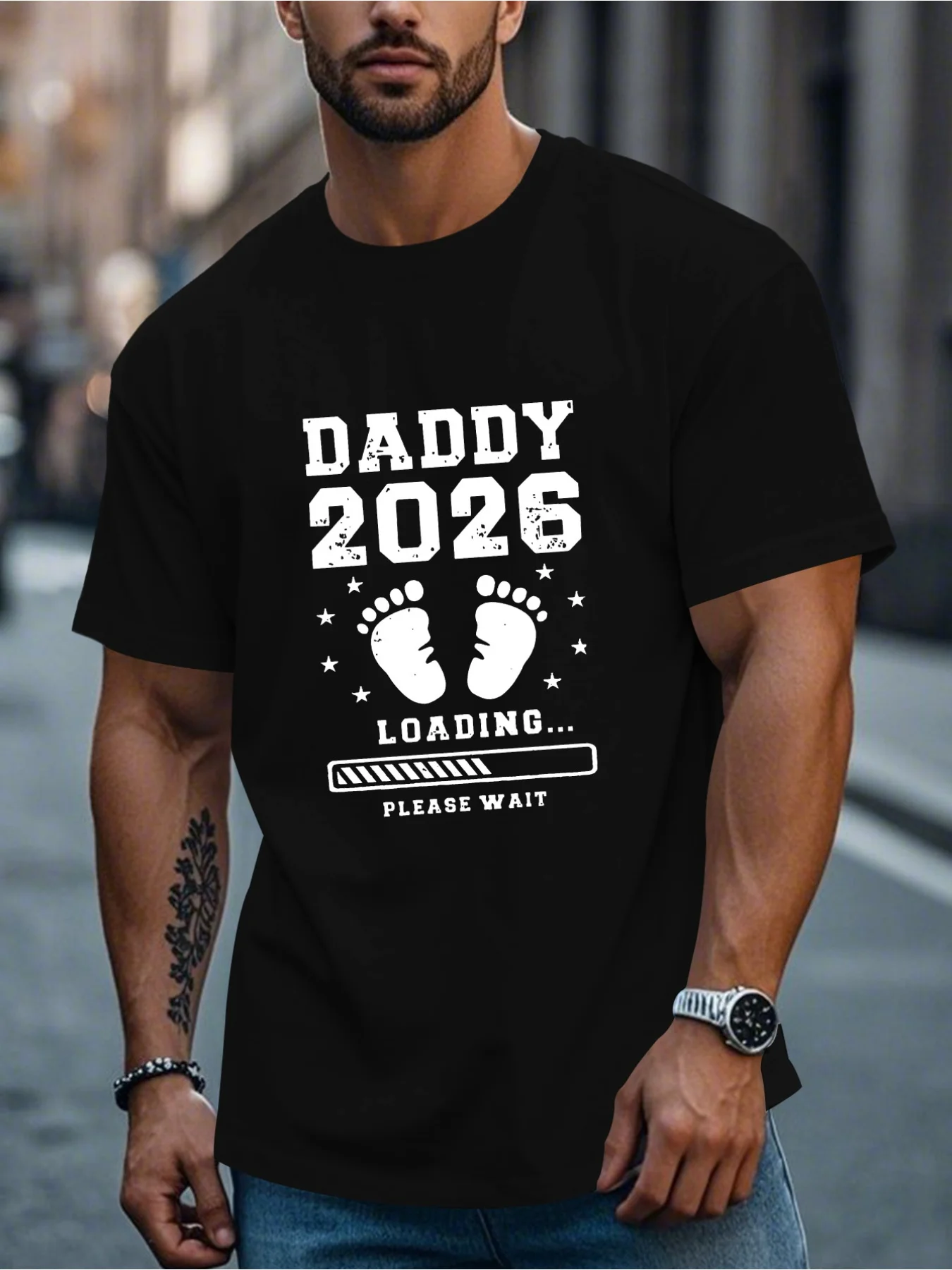 Daddy 2026 graphic Men'S Cotton T-Shirt O-Neck-Short Sleeve Tee Tops Unisex Vintage TShirt casual Tshirts Oversized streetwear