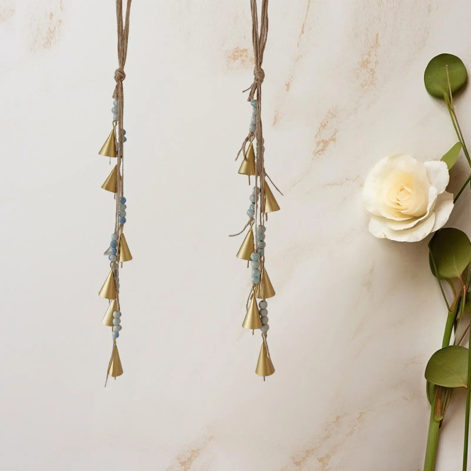 Witch Bells 2 Pieces Witch Bells for Door Knob Home Decoration Hangable Wind Chimes for Craft Holiday Shop Outdoor Garden Wall