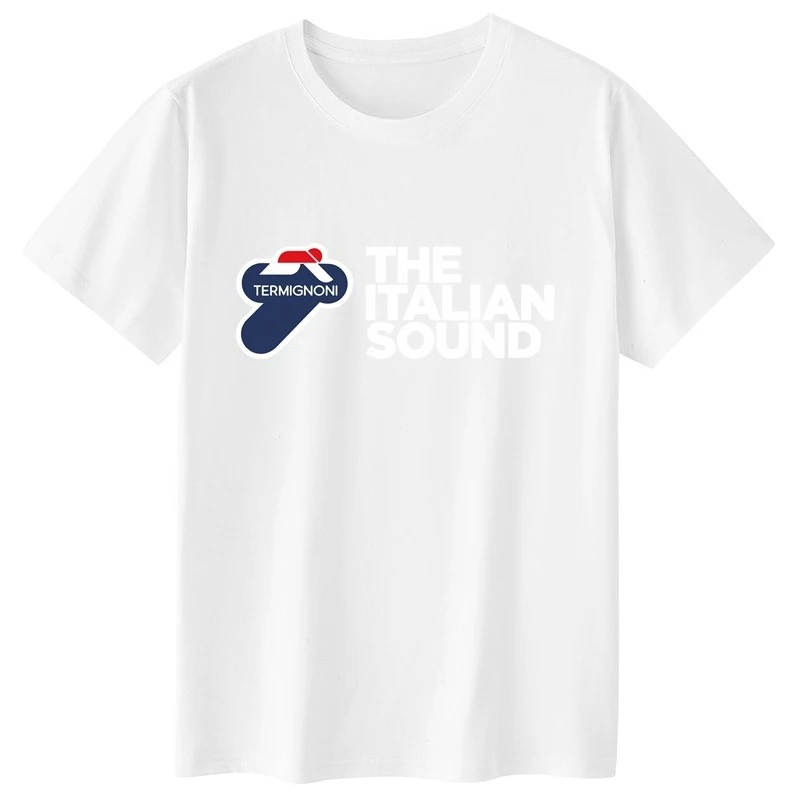 Termignoni العادم البضائع الرجال القطن تي شيرت دراجة نارية Termignoni العادم Termignoni العادم قصيرة الأكمام التي شيرت S-5XL #2