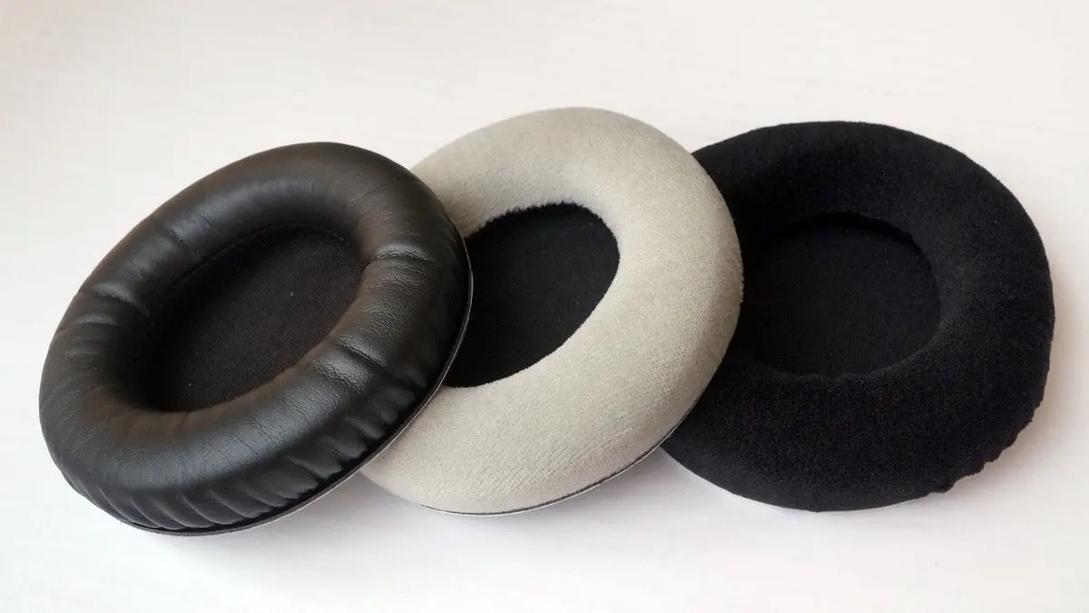 Earpads Repair Parts for SteelSeries Siberia 200/350/V1/V2/V3 Headphones Ear Pad Ear Cotton Sleeve Earmuff (Flannelette Black)