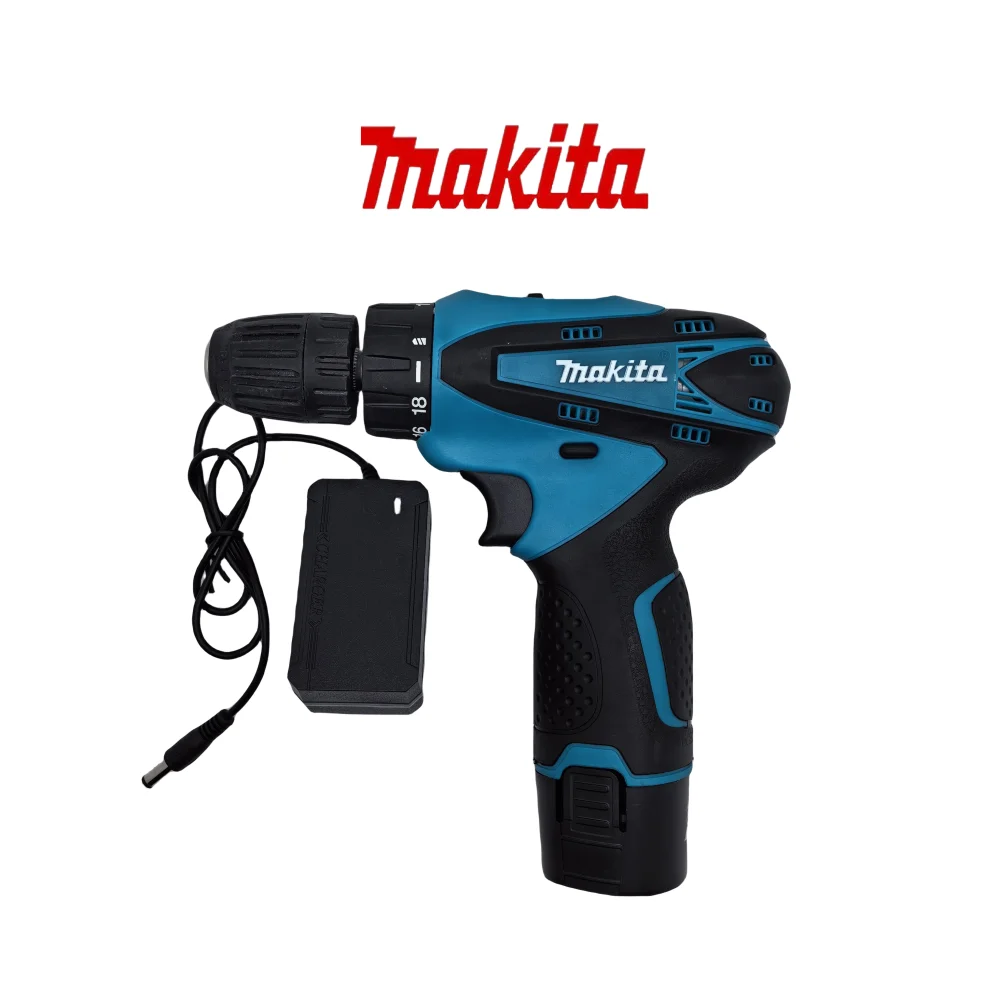 Makita-Furadeira Elétrica Sem Fio, Conjunto de Ferramentas Elétricas, Reparação De Manutenção Doméstica, Bateria De Lítio, Mini Chave De Fenda, Doméstico, DF330D