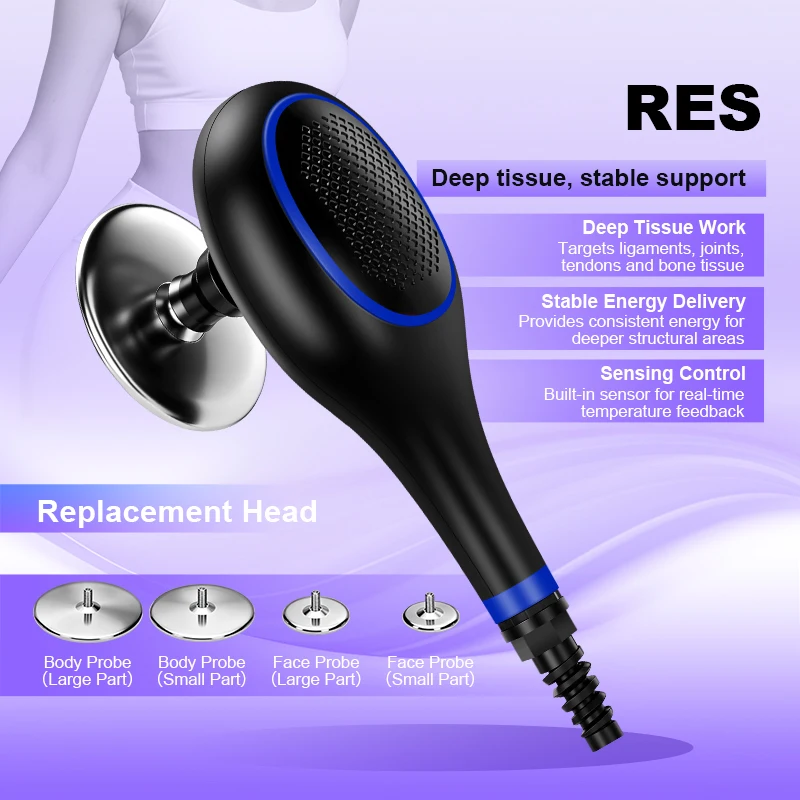 Upgrade 448KHZ RF Tecar Therapy RET CET Diathermy Fat Removal Machine Anti-Cellulite Relieve Pain Home Appliance Muscle Massager
