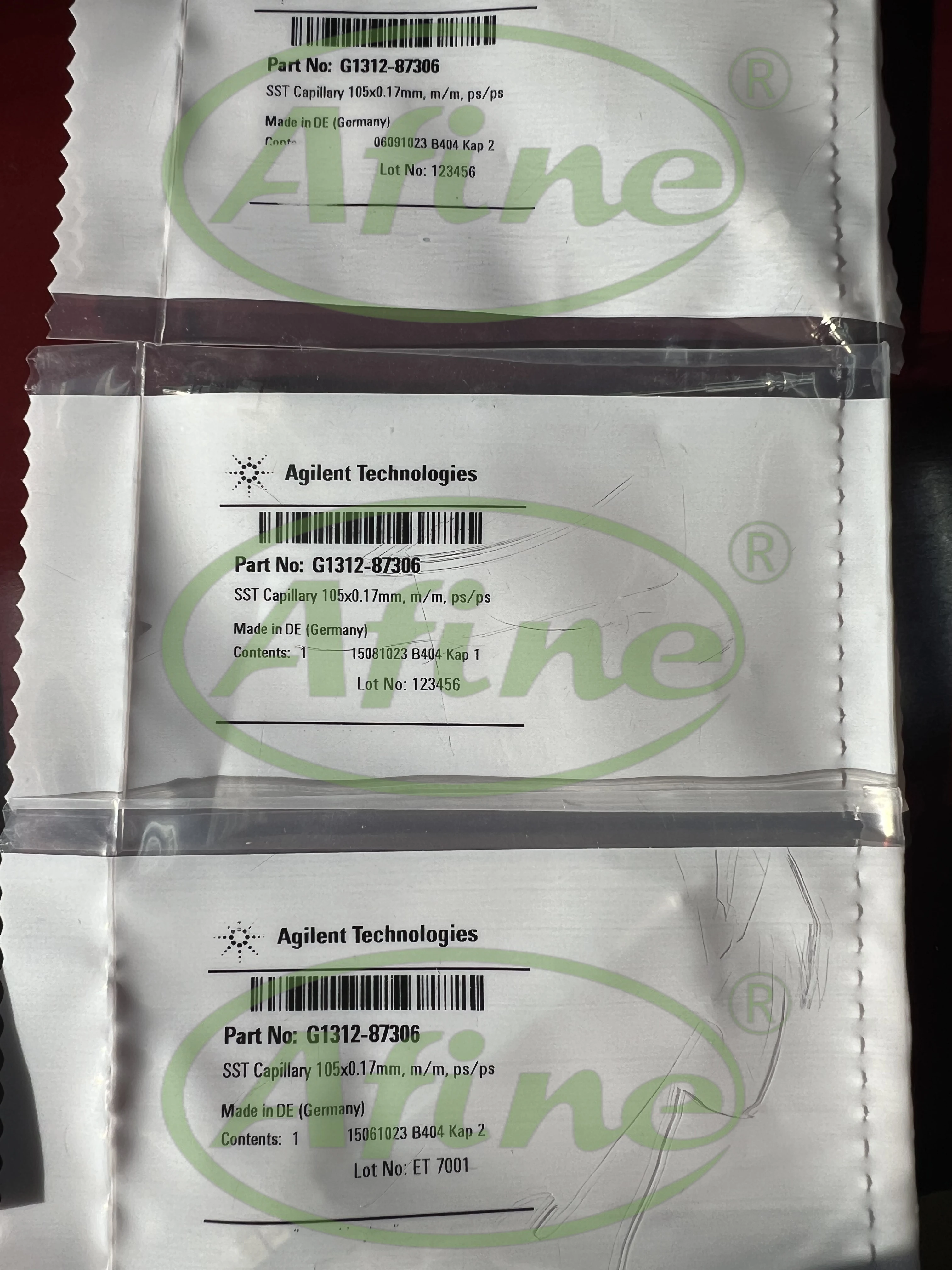 

AFINE Agilent Stainless steel capillary tube, G1312-87306, 0.17 x 105 mm, s/s, ps/ps