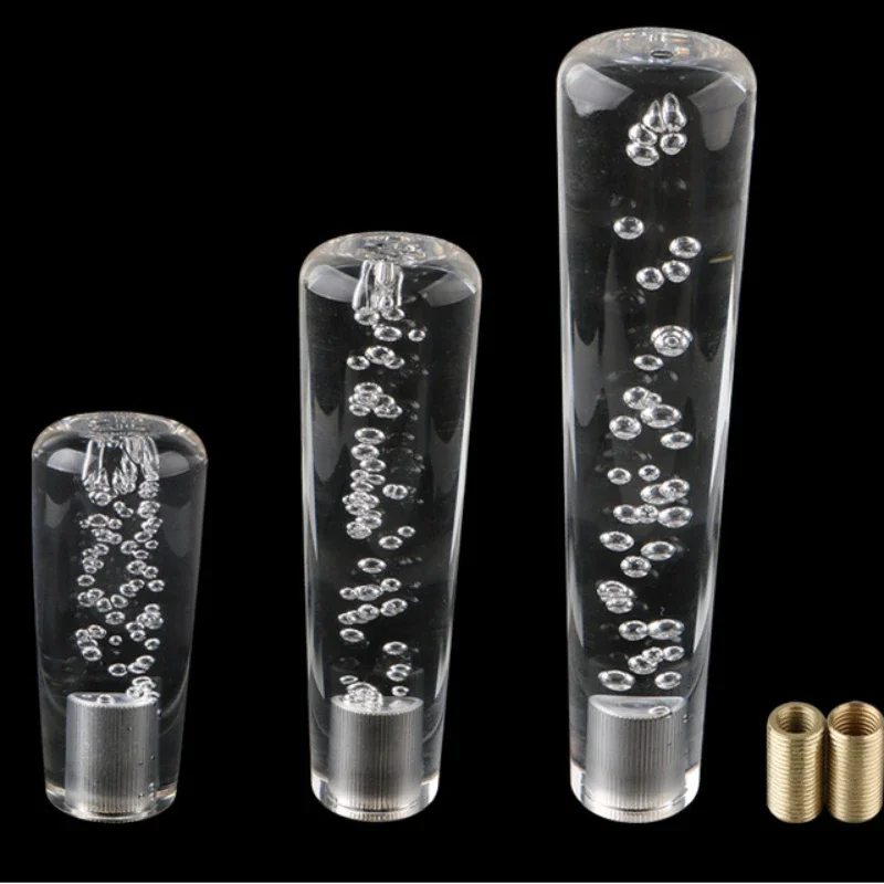 Neue Auto Modifikation LED Leucht Getriebe Kopf Kristall Blase Stick Personalisierte Welle Stick Kopf Lade Getriebe Kopf 15 cm 20 cm
