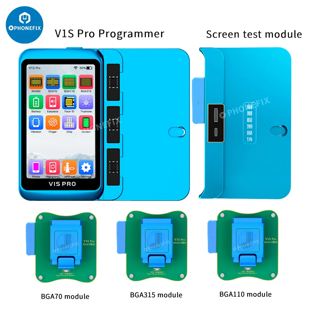 JCID V1S Pro JC P13 JC P7S P11 NAND โปรแกรมเมอร์ HDD Serial อ่านเขียนข้อผิดพลาดซ่อม IPhone 14 13 12 XS 8X7 7P 6 6S IPad