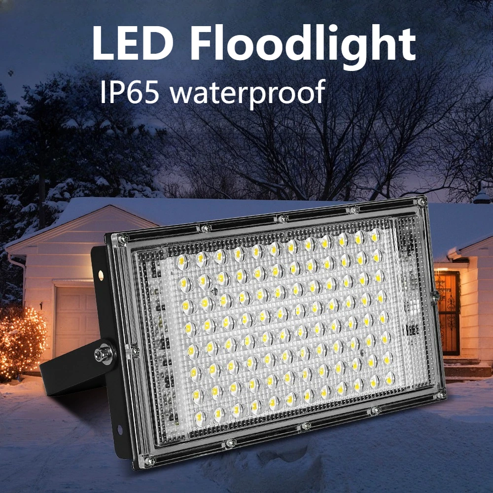 

LED Floodlight Simple Outdoor Waterproof U-shaped Lighting Project Garden Square Garden Projection Light Courtyard Lighting
