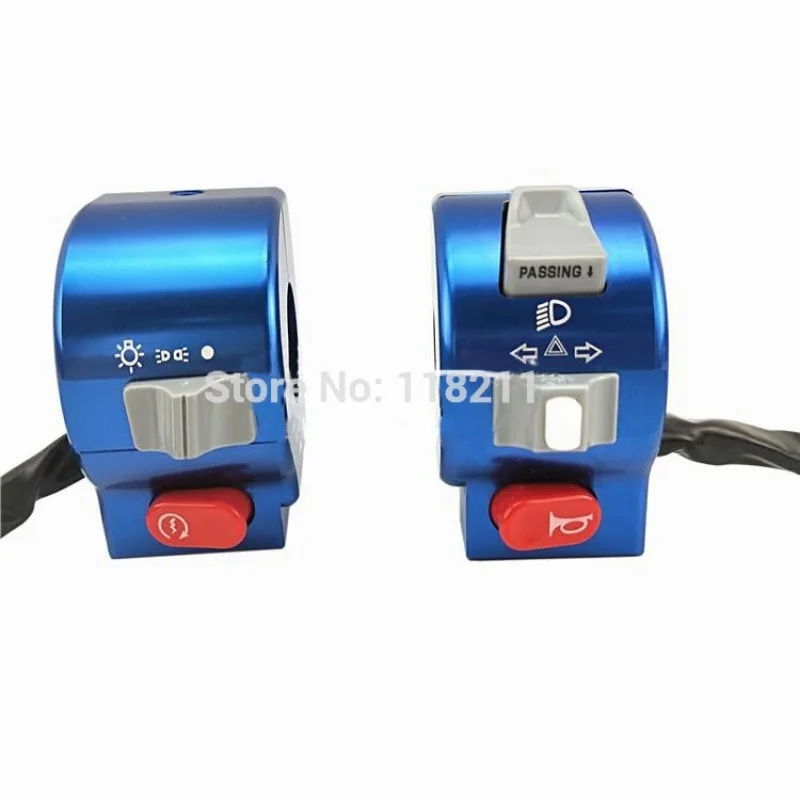 Electric Motorcycle Scooter Switch Assembly Cnc Aluminum Alloy 22mm For Yamaha