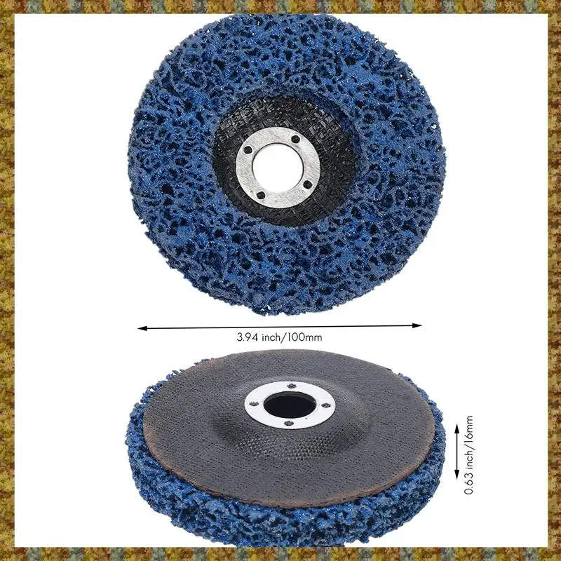 F-F الطلاء تجريد عجلة قرصية 3 قطعة أقراص قطاع الصدأ ل 4X5/8 بوصة زاوية طاحونة للخشب معدن الألياف الزجاجية