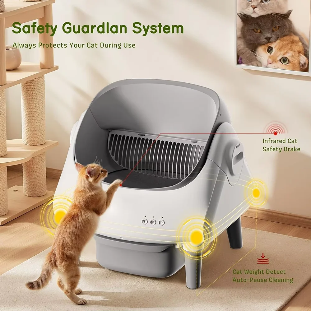 Arenero Inteligente Autolimpia - Smart Cat Litter Box Wifi App Control reseña y precio