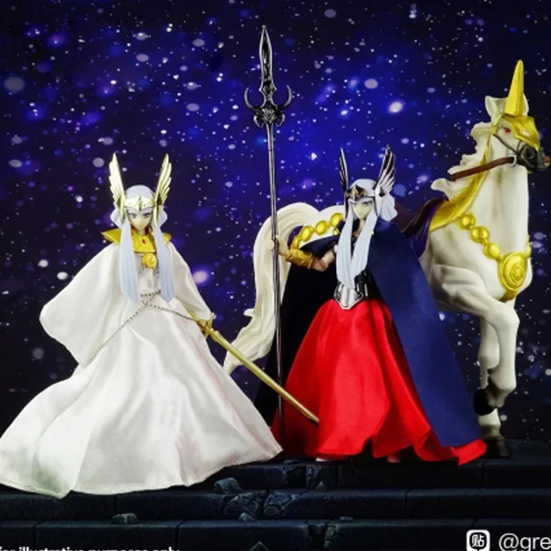 JM.MST Model Saint Seiya Myth Cloth EX Polaris Hilda Hiruda 2 Body/Dress White Horse Asgard Knights of the Zodiac Action Figure - view 2