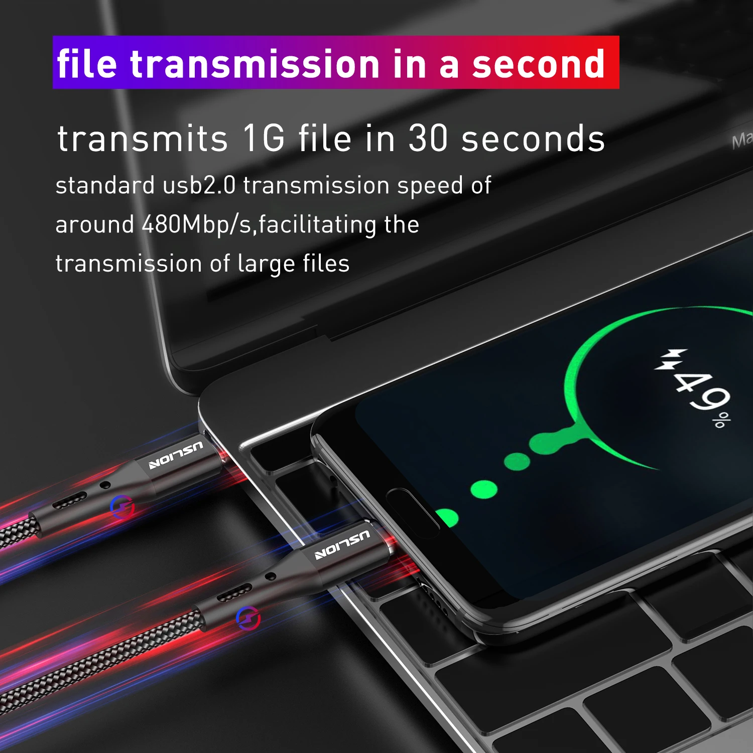 PD 60W Type C to Type C Cable 3A USB C Fast Charging Cable for iPhone Xiaomi Redmi Huawei Samsung Tablets Laptops 0.5M/1M/2M/3M image 6