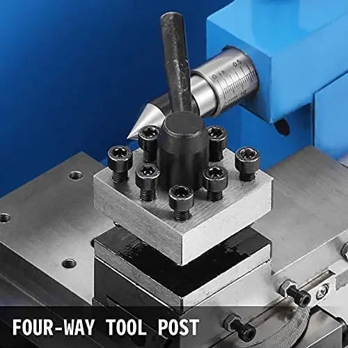 Mini Metal Lathe Machine 0-2500 RPM Variable Speed Bench Top Benchtop Mini Lathe Wth 4" 3-jaw Chuck For Wood Metal Turning