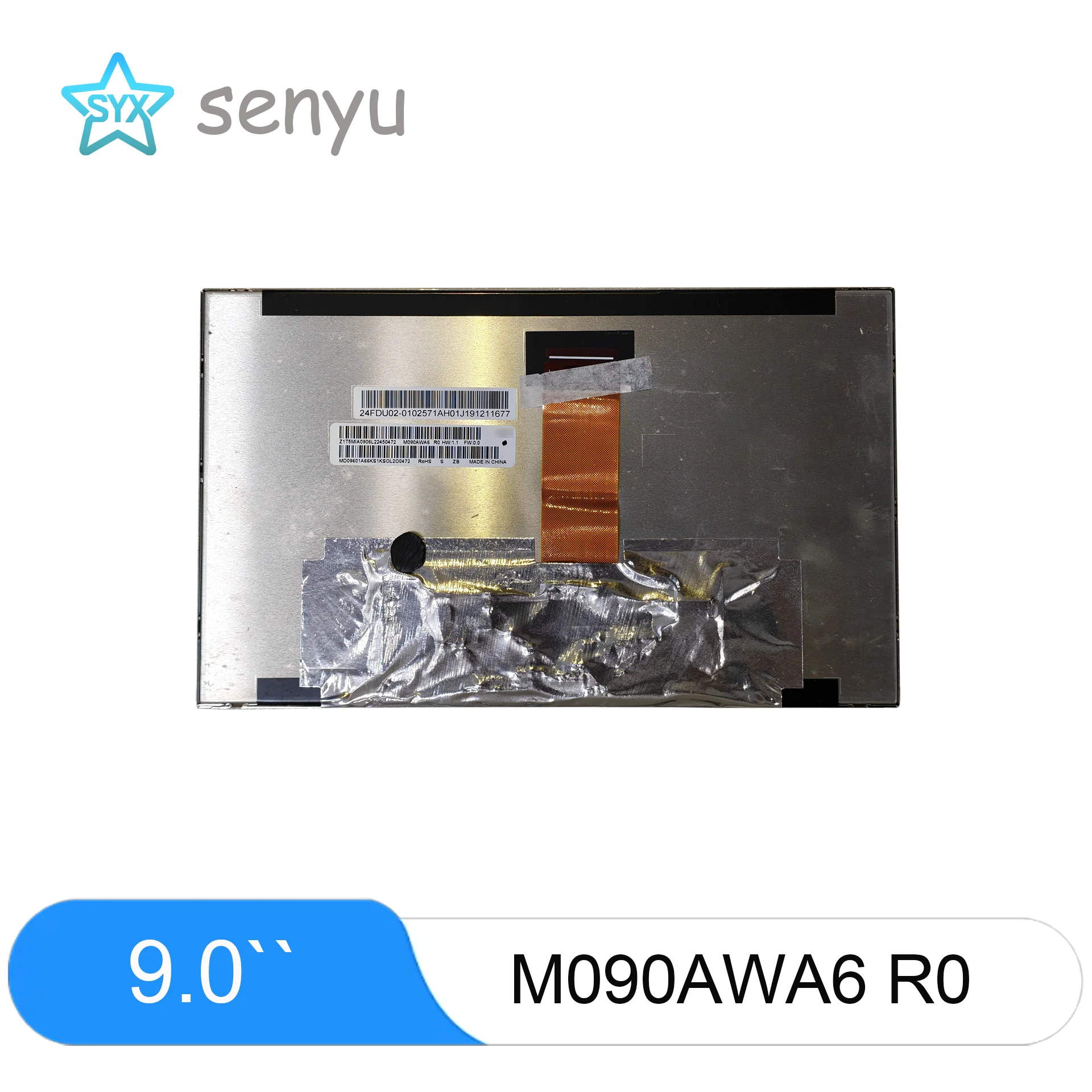 M090AWA6 R0 9 inch IPS LCD Screen 1280×720 High Brightness Panel For Industrial HMI & Car Navigation Display