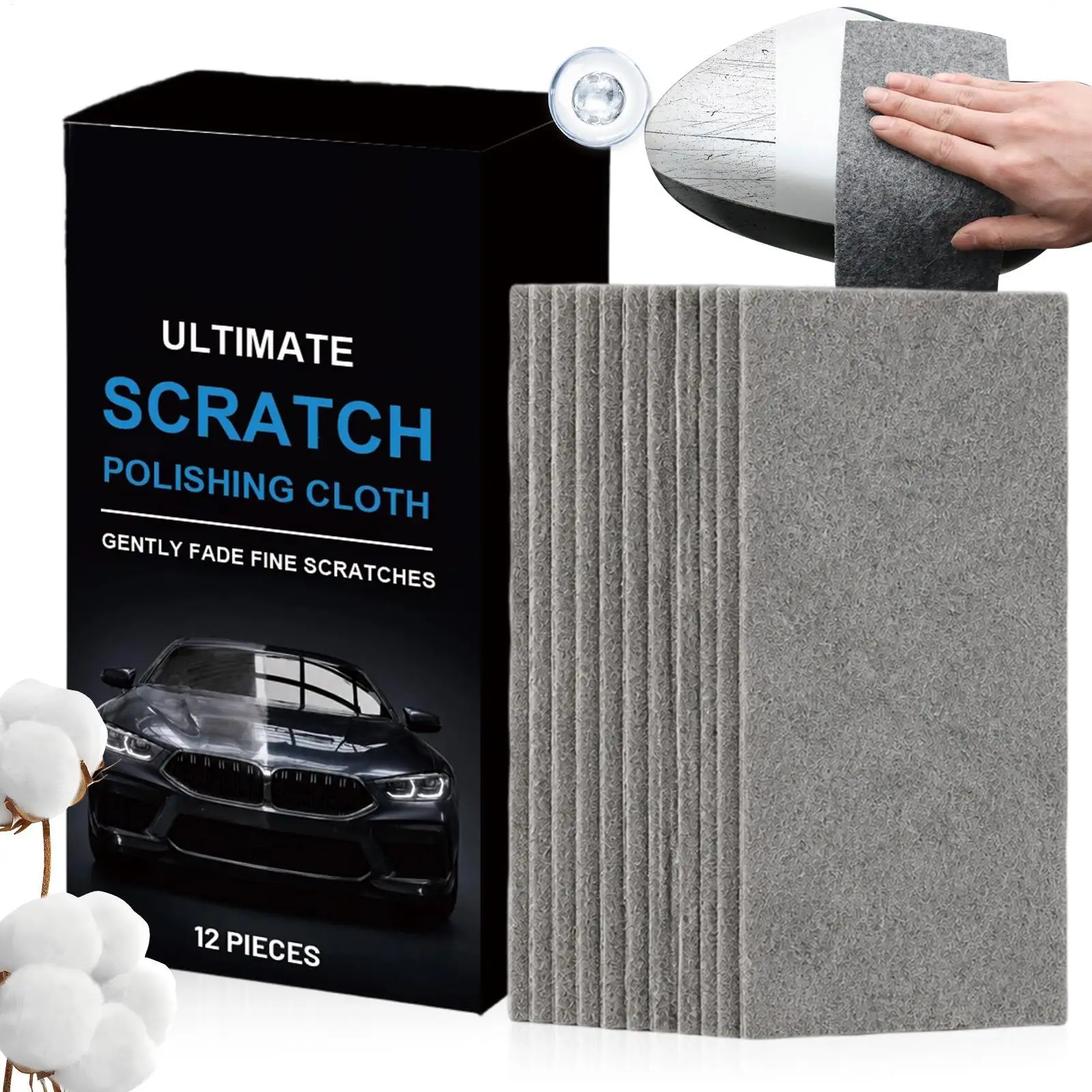 Car Cleaning Cloth Ultra Absorbent Cleaning Towel Car Scratch Remover Cloth for Vehicles Trailer RV Automotive Sedan Pickup
