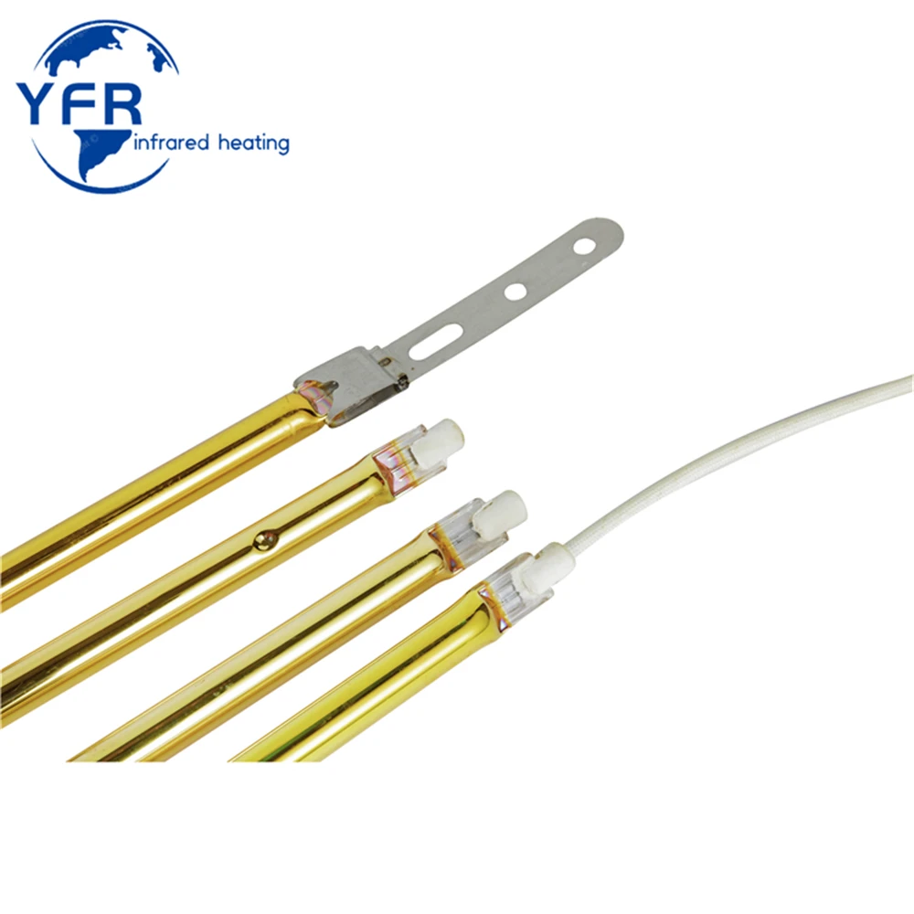 China Factory Infrared Heater Halogen IR Bulb Lamp Oven Heating Elements Short Wave Halogen Heaters Infrared Lamp Red Ruby Lamp